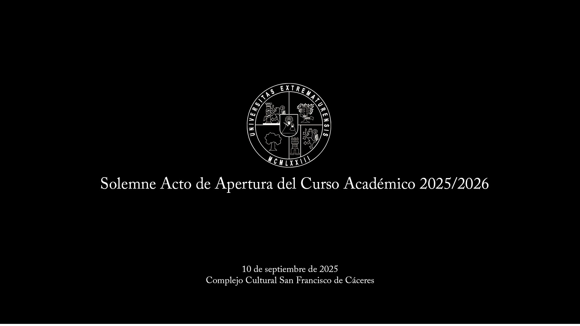 Opening of the 2025/2026 Academic Year at the UEx